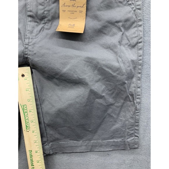 Across The Pond Bermuda Shorts Mens Size 32 Charcoal Gray Signature Line Stretch - Picture 5 of 14